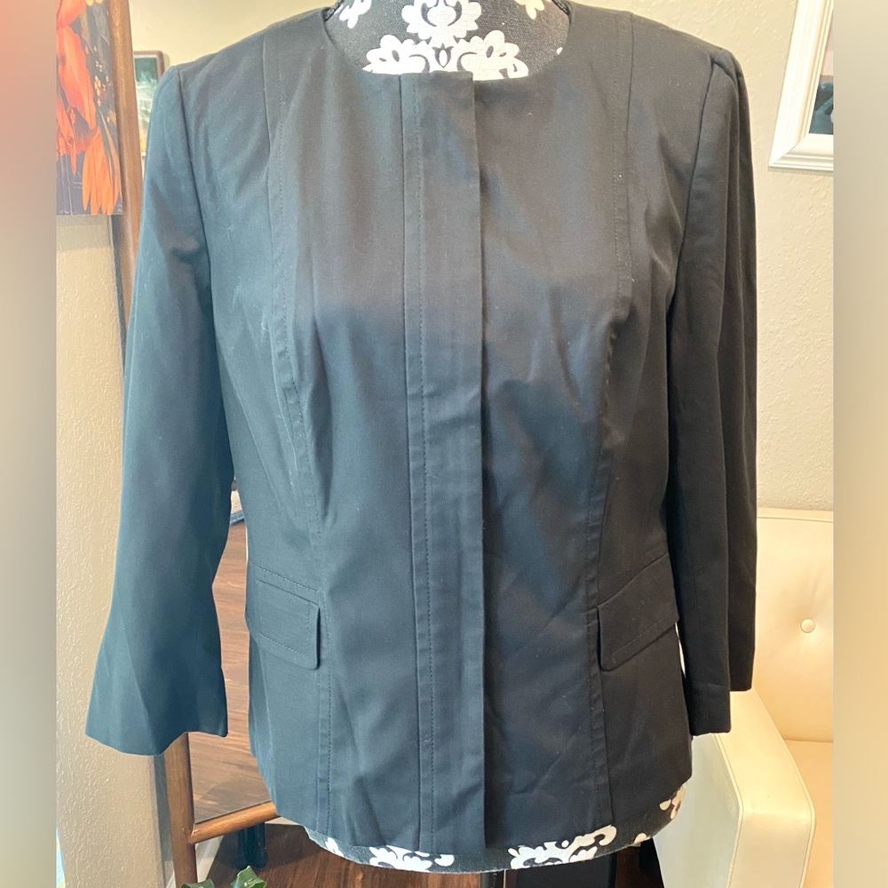 Talbots, black, sleek, dress  jacket, size 8
